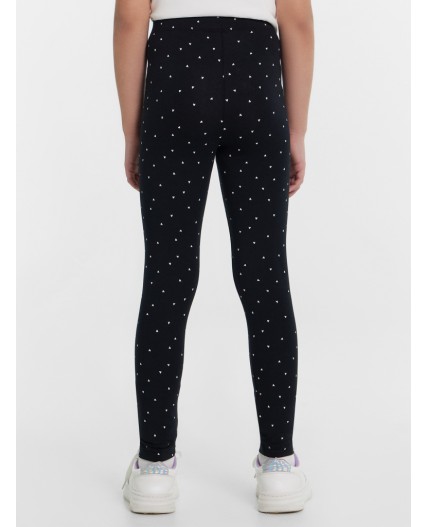 Легинсы сердечки на черном