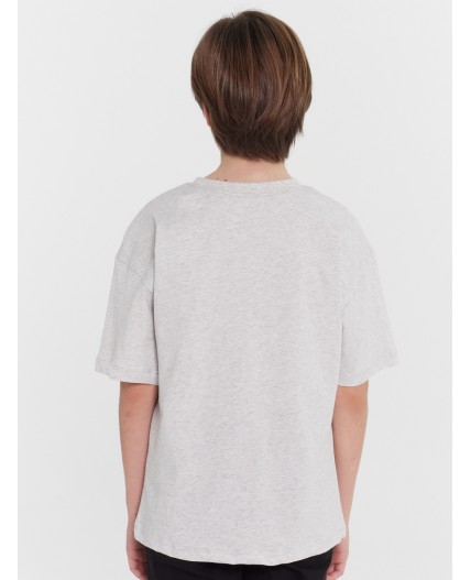 Футболка серый меланж 4306-А +печать2