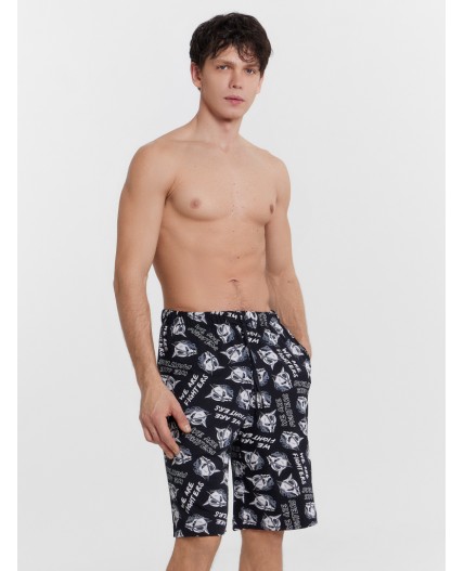 Шорты роботы на черном