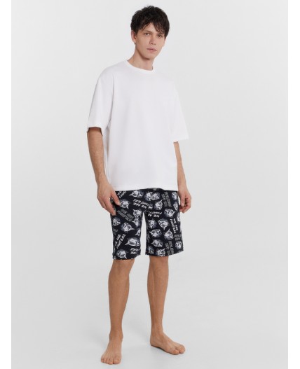 Шорты роботы на черном