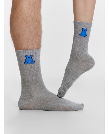 Носки серый меланж