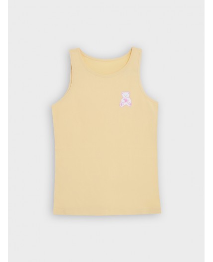 Топ желтый +печать