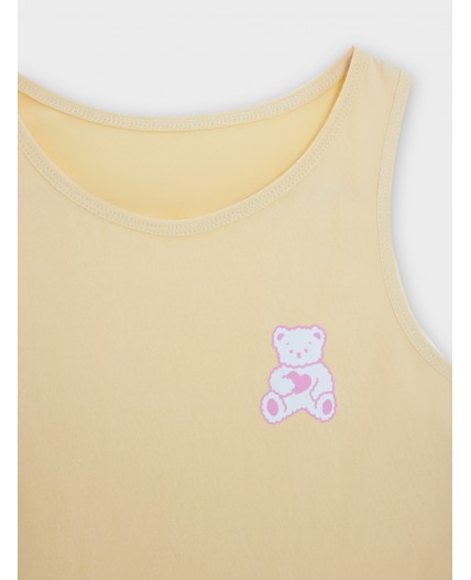 Топ желтый +печать