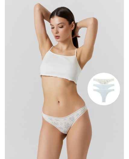 Трусы цветочки с горошком на молочном