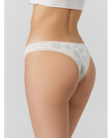 Трусы цветочки с горошком на молочном