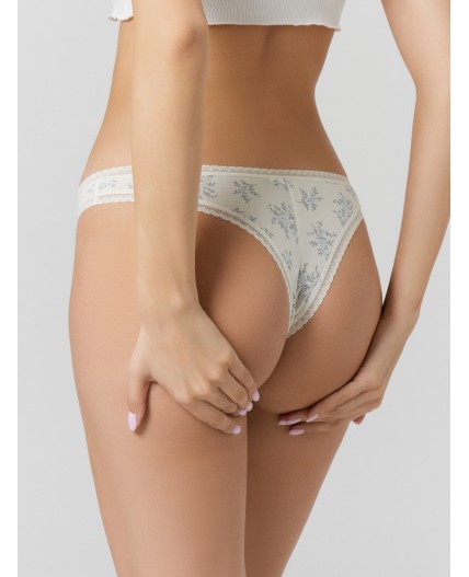 Трусы цветочки с горошком на молочном