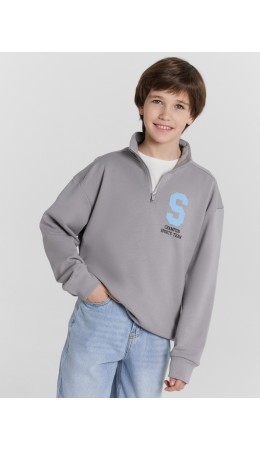 Толстовка серый +печать1