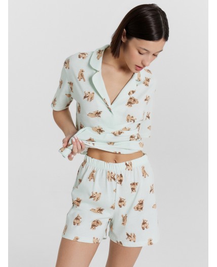 Комплект собачки на светлой мяте