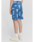 Шорты узоры на пепельно -синем