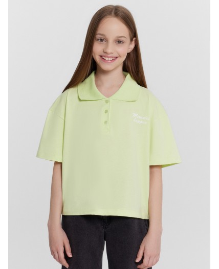 Поло лаймовый сорбет +печать