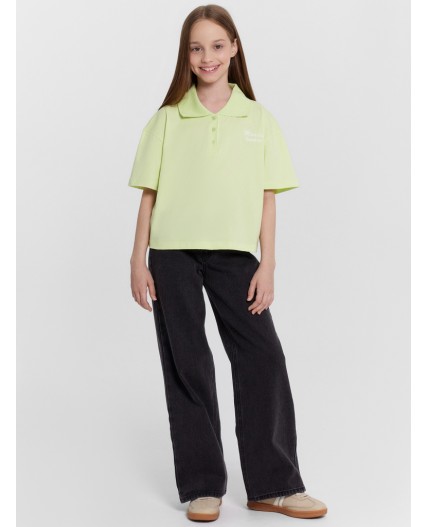 Поло лаймовый сорбет +печать