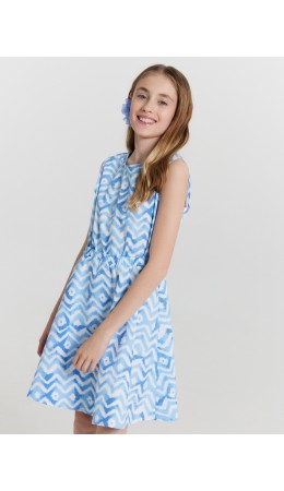 Сарафан зигзаги на белом