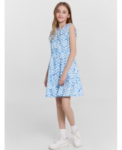 Сарафан зигзаги на белом