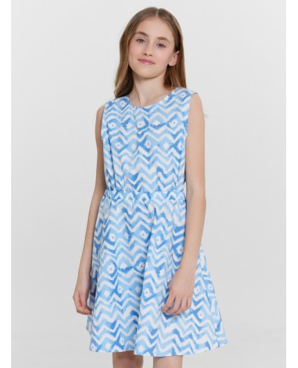 Сарафан зигзаги на белом