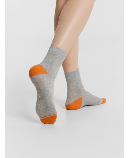 Носки серый меланж-3/