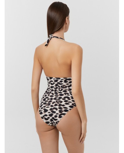 Купальник леопард на молочном