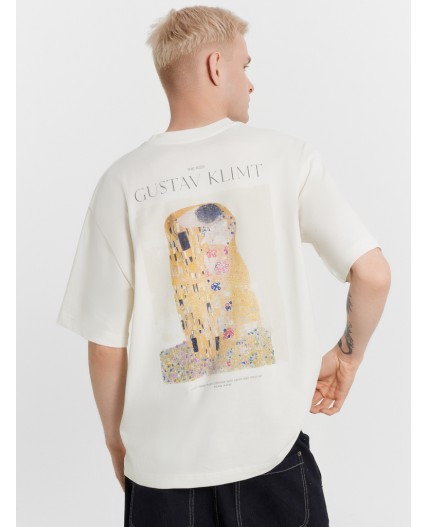 Футболка св.молочный +печать