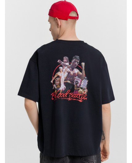 Футболка черный +печать