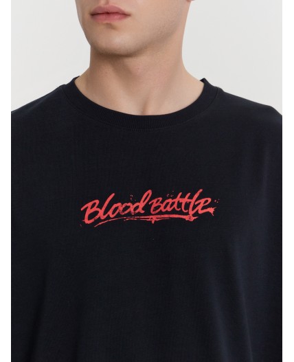 Футболка черный +печать