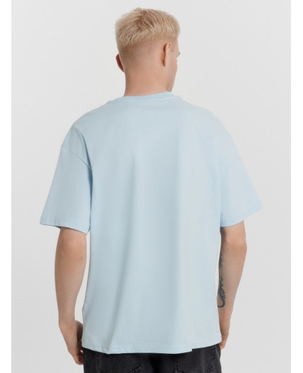 Футболка серо -голубой