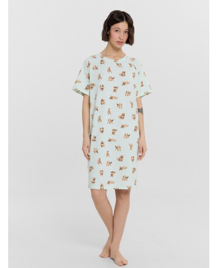 Сорочка собачки на светлой мяте