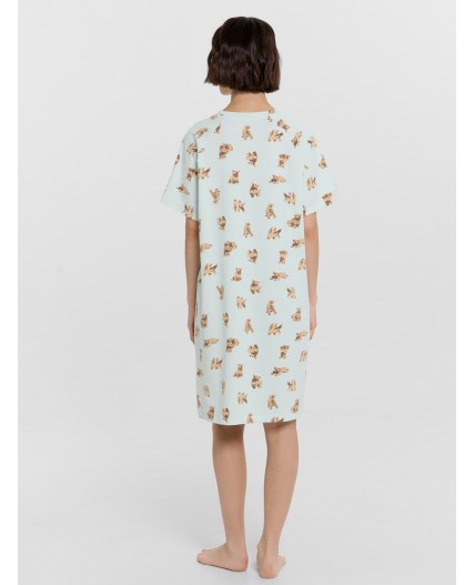 Сорочка собачки на светлой мяте