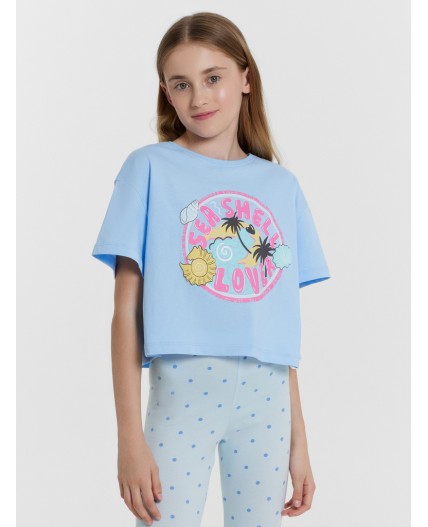 Футболка небо +печать