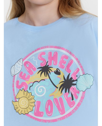 Футболка небо +печать