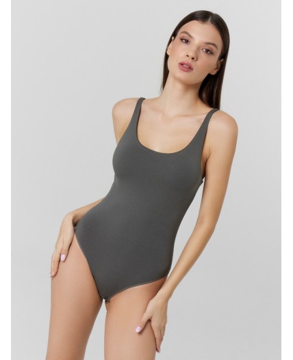 Боди дымчато -серый