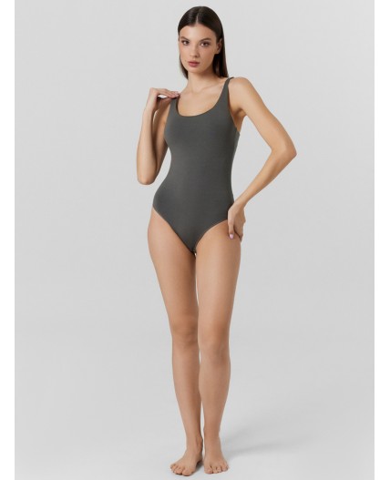 Боди дымчато -серый