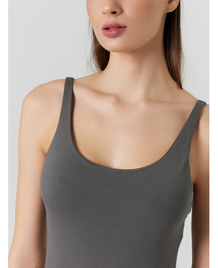 Боди дымчато -серый