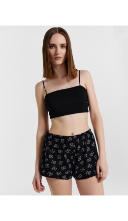 Шорты домашние мишки на черном