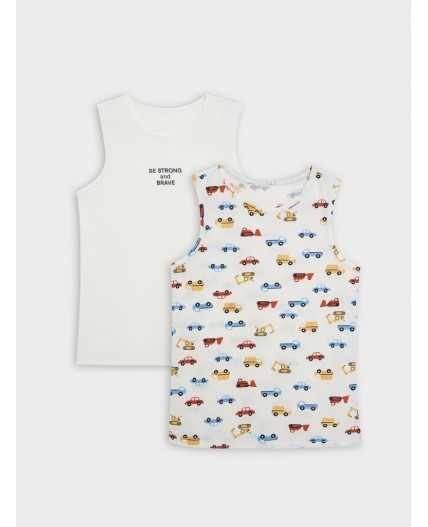 Майка св.молочный +машинки на молочном