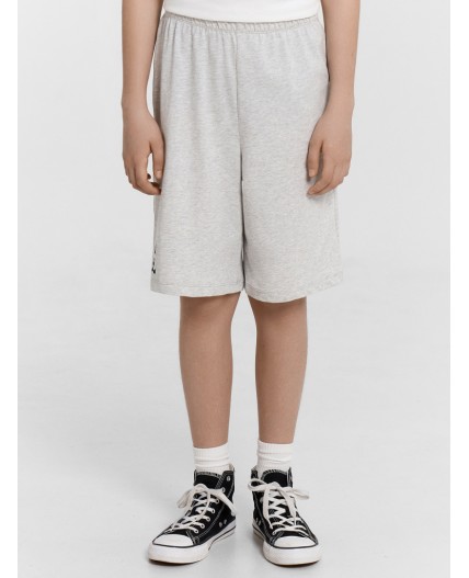 Шорты серый меланж 4306-А +печать2