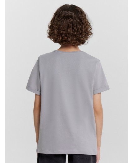 Футболка серый +печать3