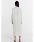 Платье полоска на св.молочном