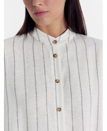 Платье полоска на св.молочном