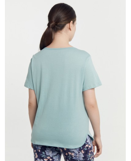 Комплект шалфей +акварельные цветы на т.синем