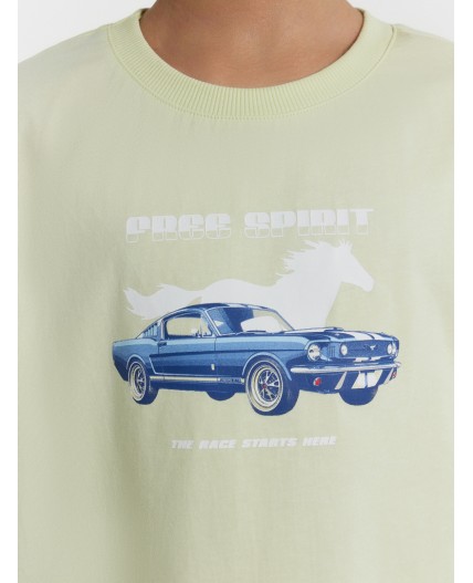 Футболка белый нефрит +печать