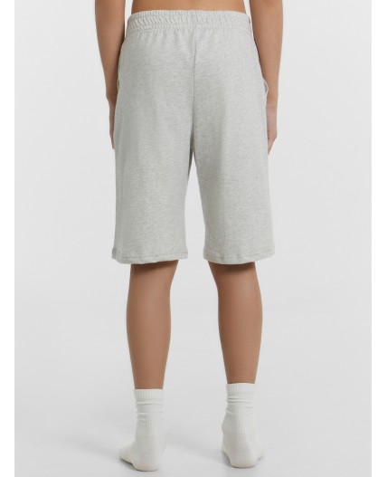 Шорты серый меланж 4306-А +печать