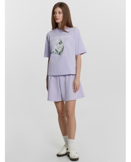 Шорты лиловый вереск