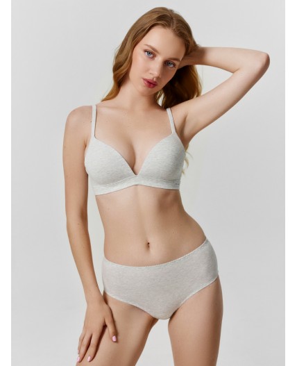 Бюстгальтер серый меланж 4306-А-3