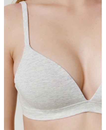 Бюстгальтер серый меланж 4306-А-3