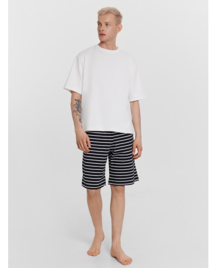 Шорты белая полоска на неви
