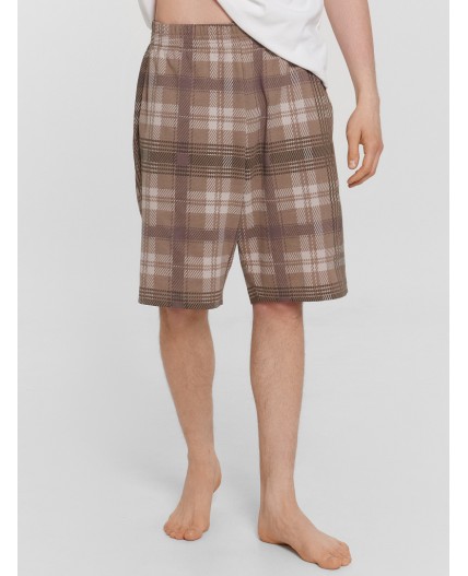 Шорты коричневая клетка