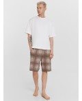Шорты коричневая клетка