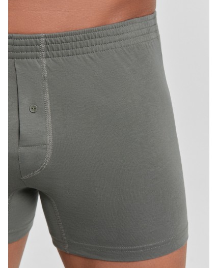 Трусы камень +клетка на т.зеленом +черный