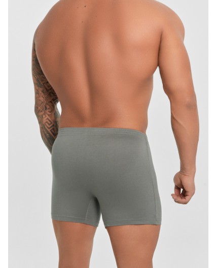 Трусы камень +клетка на т.зеленом +черный