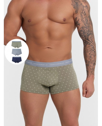 Трусы треугольники на серо -зеленом/ на сизом/ на морском