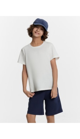 Шорты глубокий синий +печать